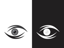 Branding identity corporate eye care vector logo design