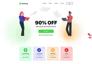 Hosting Web Landing Page