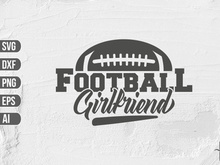 Football Girlfriend SVG