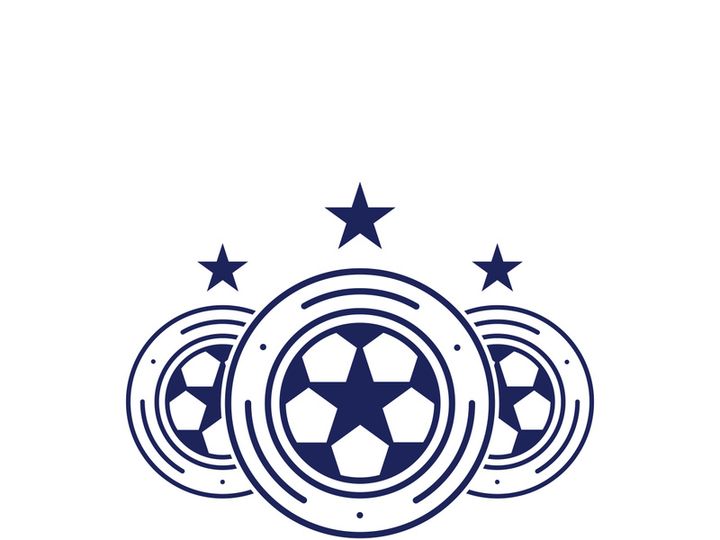 Football logo icon design and symbol soccer club vector