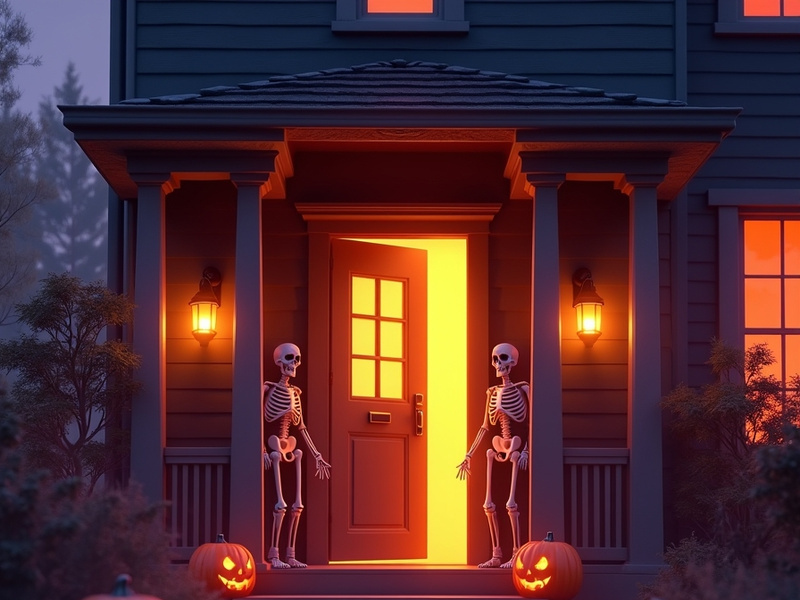 Spooky Halloween scene.