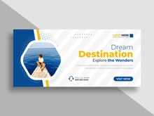 Travel Agency Facebook Cover Template Ver-6