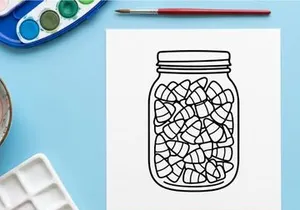 Botol kaca kosong dengan tutup untuk penyimpanan dan pengorganisasian. Wadah transparan ideal untuk dapur, pantry, atau proyek DIY.