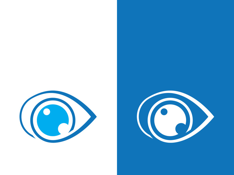 Eye logo icon design template illustration