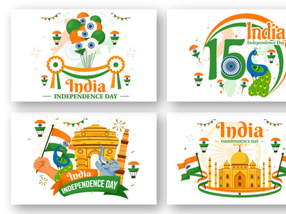 14 India Independence Day Illustration