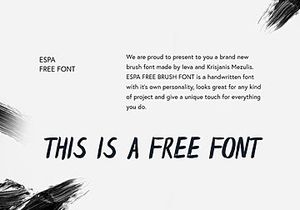 Espa Free Handwriting Brush Font