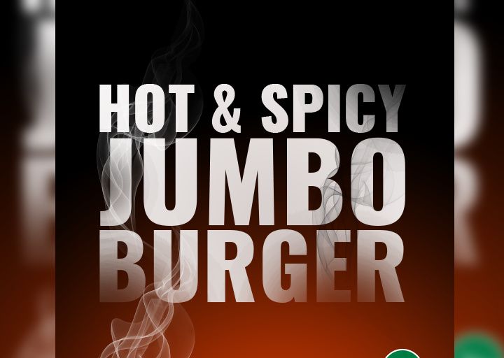 Burger Product Ad for Restaurant Free PSD