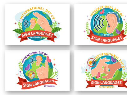 12 International Day of Sign Languages Illustration