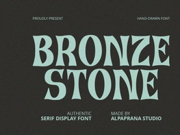 Bronze Stone - Serif Font preview picture