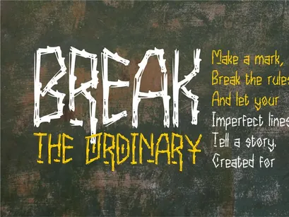 Rundock - Scratch Display Font