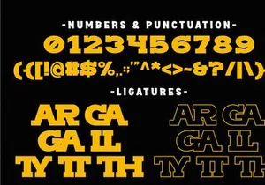 Sporty Varsity - Condensed Slab Serif