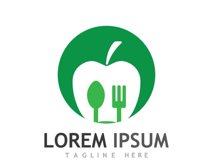 Leaf and spoon logo