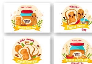 11 National Peanut Butter Day Illustration