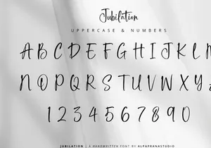 Jubilation - Handwritten Font