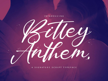 Bitley Anthem - Handwritten Font