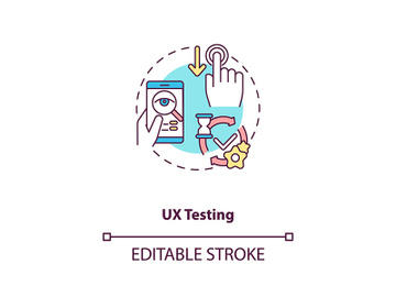 UX testing concept icon preview picture