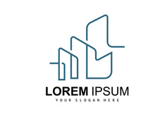 House Logo, Building Furniture Design, Construction Vector, Property Brand Icon, Real Estate, Housing