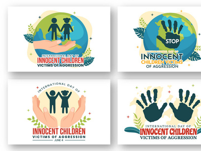 12 International Day of Innocent Children Victims of Aggression Illustration