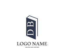 Digital book logo technology vector icon design