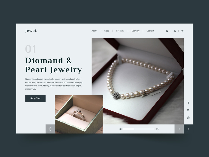 Jewelry Web App Design