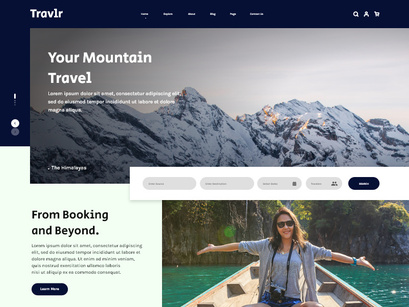 Travel Agency Website UI Design