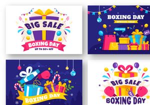 12 Boxing Day Sale Illustration