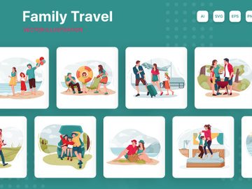 M149_Family Travel Illustrations preview picture
