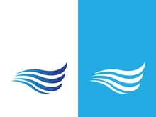 Wave beach vector illustration design logo