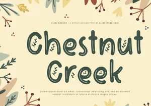 Olive Branch - Display Font