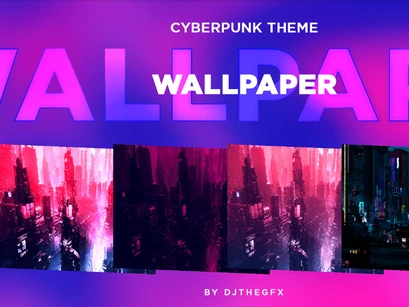 Cyberpunk Wallpaper 5 Cyberpunk Digital Wallpaper (Instant