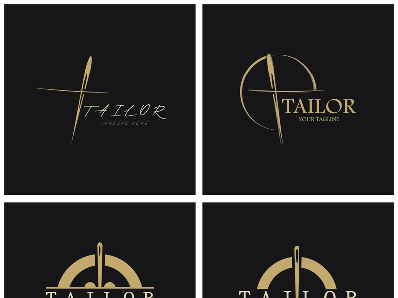 tailor logo icon illustration template combination of buttons for clothes, thread and sewing machine, for clothing product design, convection companies, fashion in vector form