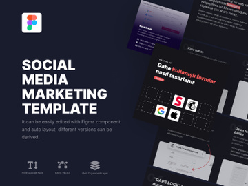 Social Media Marketing, Blog, Design Template -  Ideal for creative social media marketing preview picture