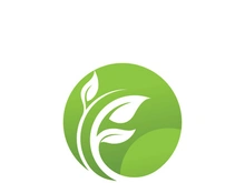 Logos of green Tree leaf ecology nature element vector