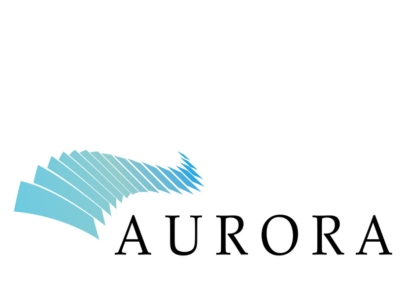 aurora logo design icon illustration vector template