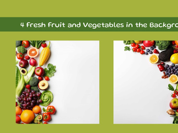 Fresh Fruit, Vegetables and Berries in the Background preview picture
