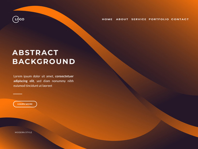 Orange Brown Abstract Background Design