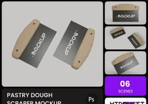 Pastry Dough Scraper Mockup