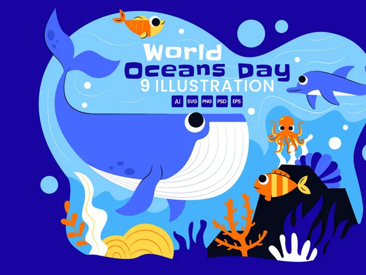 9 World Oceans Day Illustration