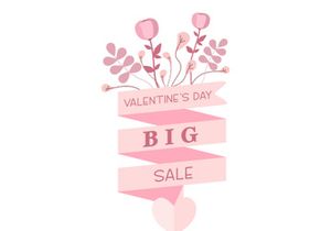 Valentine's Day Sale Editable Vector Scene Creator