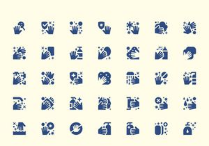 Hand Washing Icons