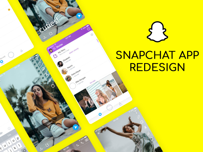 Snapchat Redesign UI Kit