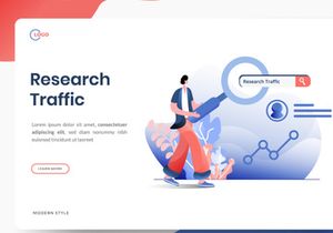 Business Online Marketing flat illustration