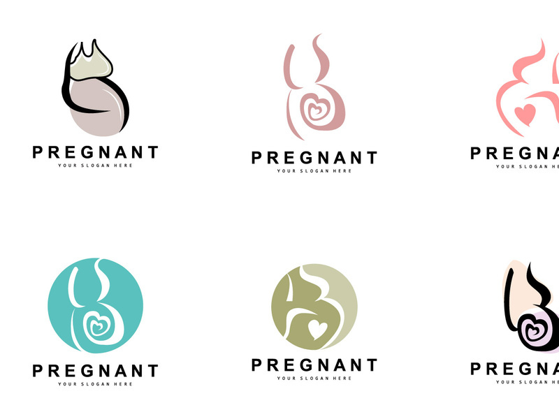 Pregnant Logo, Pregnant Mother Care Design,