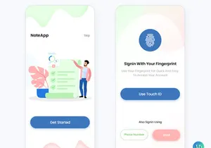 Create Notes Mobile App UI Kit