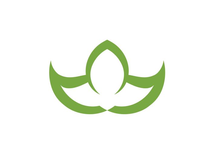 Vegan leaf green eco logo nature
