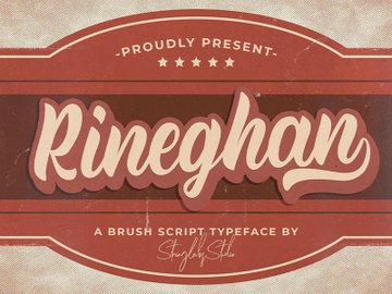 Rineghan - Bold Script Font preview picture