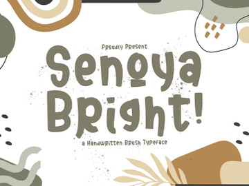 Senoya Bright - Playful Display Font preview picture