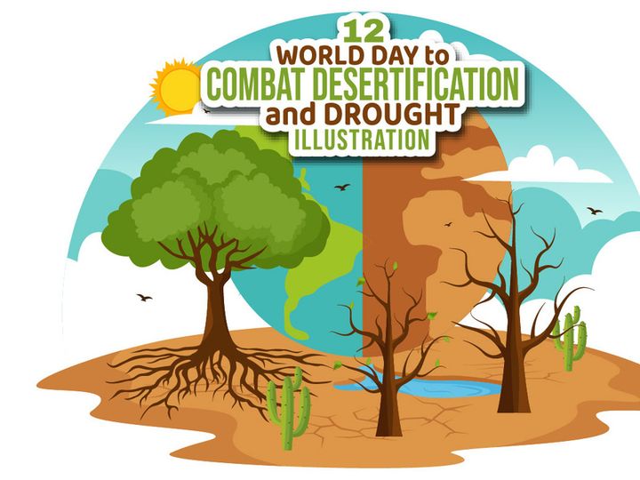 12 Day to Combat Desertification and Drought Illustration