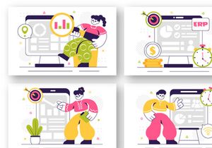 10 ERP Software System Illustration