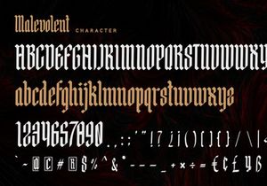 Malevolent - Display Font
